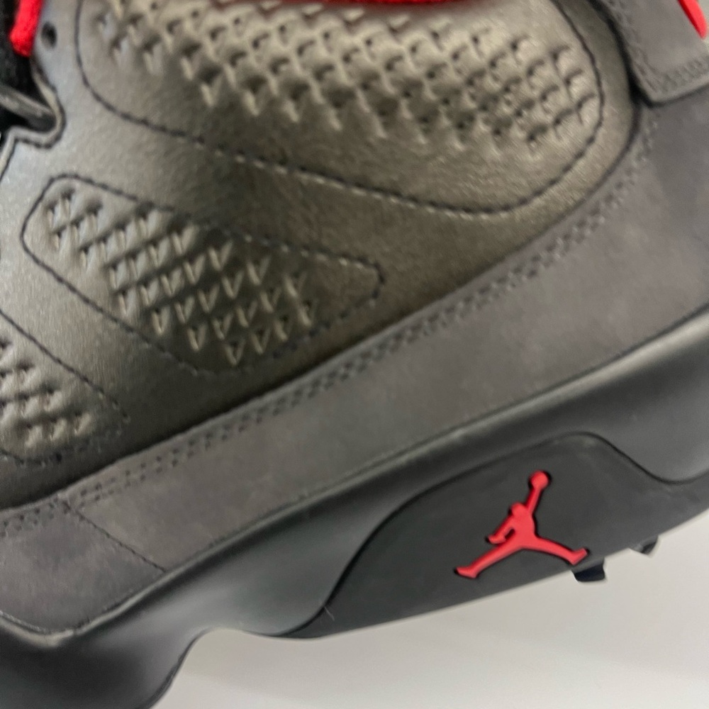 Nike Jordan 9 low hold “charcoal” golf fj5934-002 Sneakers new no box - Picture 4 of 10